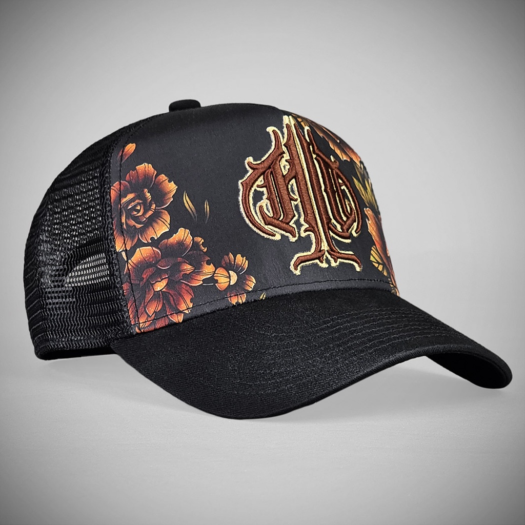 Casquette trucker DARK ROSES