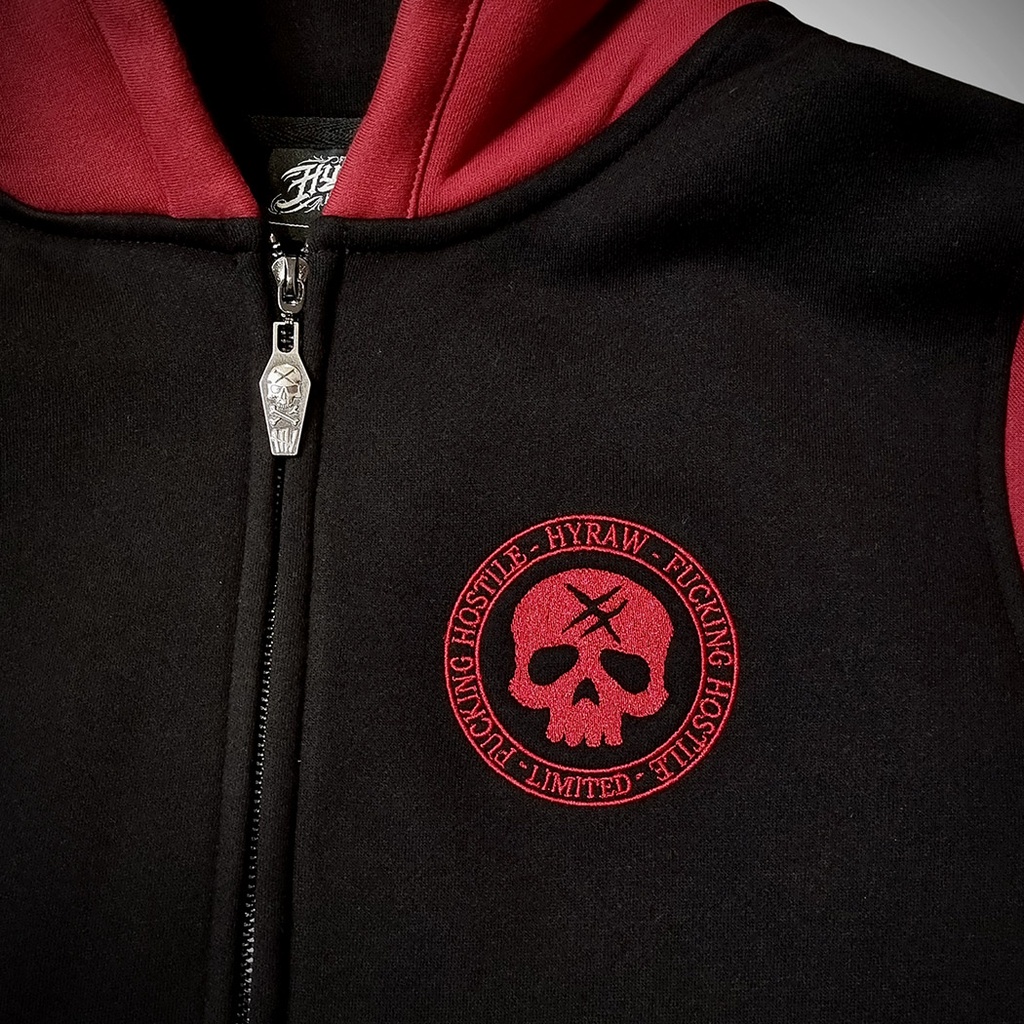 Veste zippée RED SKULL