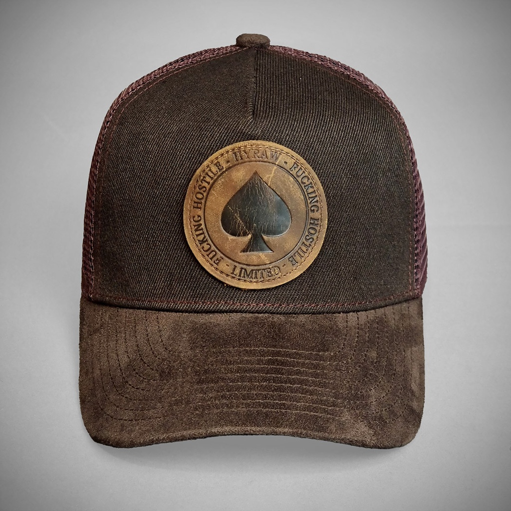 Casquette trucker LEATHER ACE