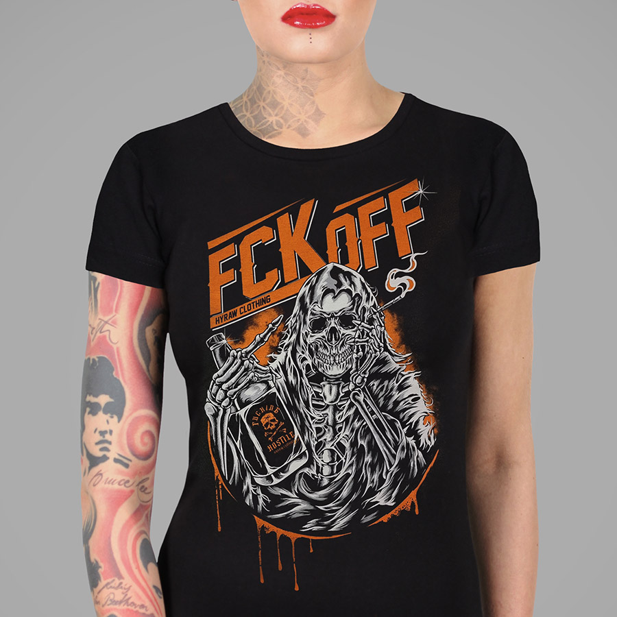 [SU24-W05-F-2XL] FCK OFF Womens Tee (2XL)