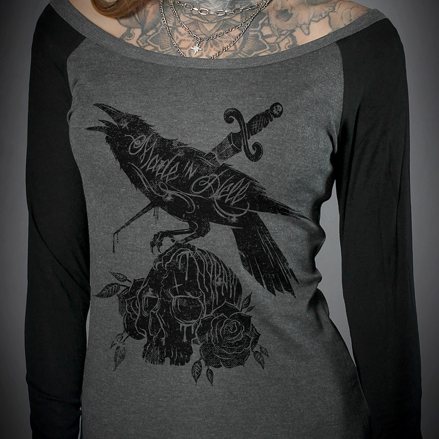 [FEMHS-LS01-A-XS] CROW Long Sleeve Tee (XS)