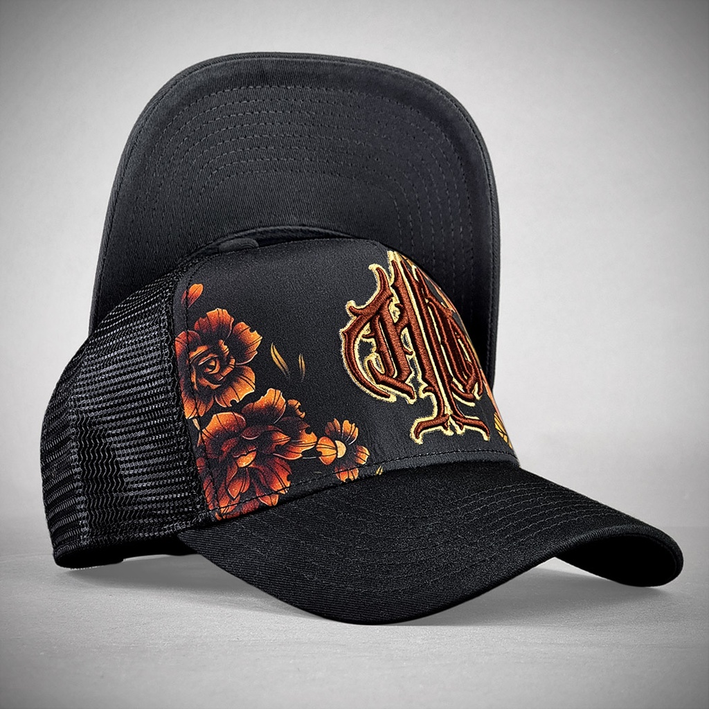 Casquette trucker DARK ROSES