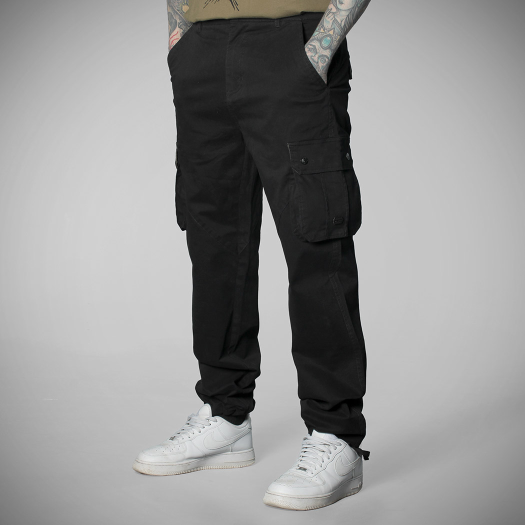 [W24-M27-2] Pantalon cargo BLACK BEAT (M)