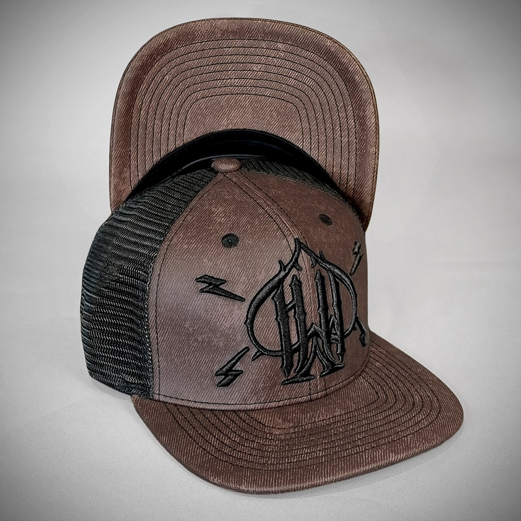 BROWN ACE Snapback Cap