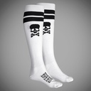 SKULL KNEE WHITE Socks