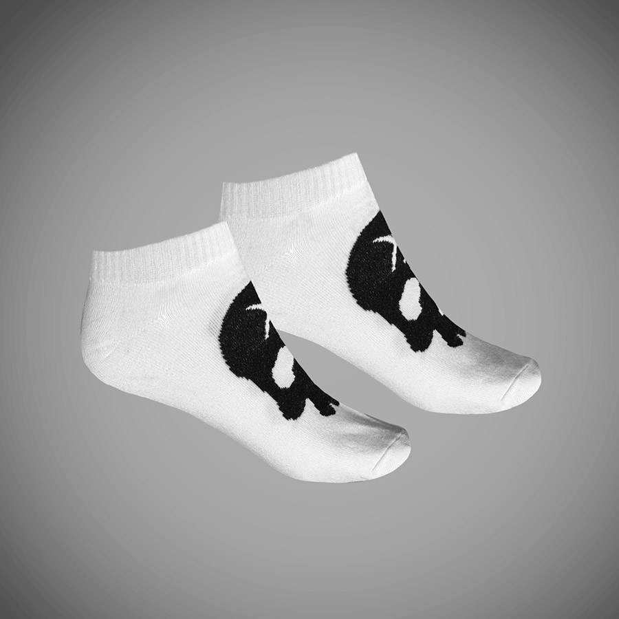 SKULL WHITE Short Socks