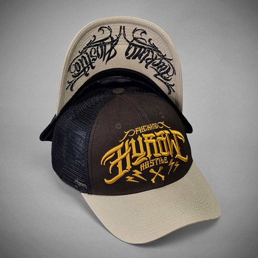 CREAMY HOSTILE Trucker Cap