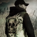 GRAPHIC SKULL Hooded zip