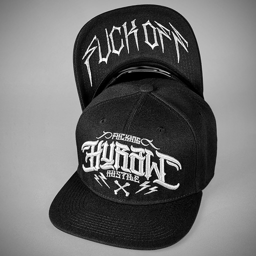 [CAP-HOSTILE-WH] HOSTILE WHITE Snapback Cap