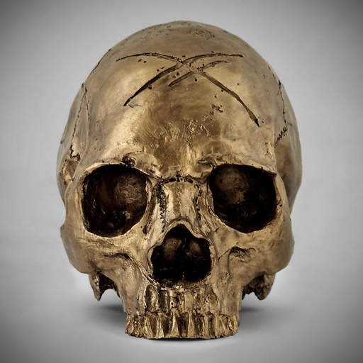 [SKULL-GOLD] GOLD SKULL