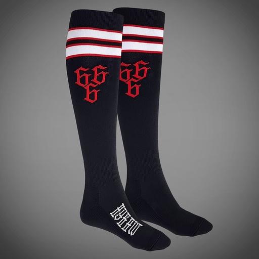 [FW21-A25-SCKS] 666 KNEE RED Socks