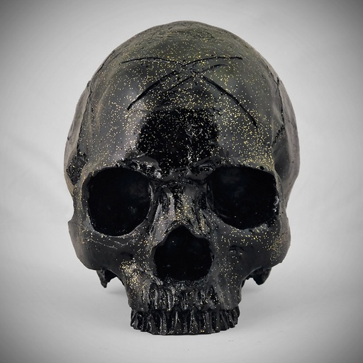 [SKULL-GLITTER-BLACK] GLITTER BLACK Skull